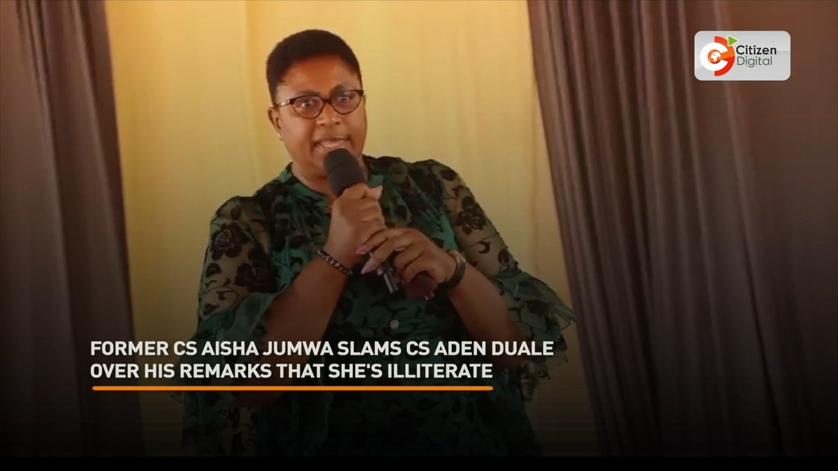 Former CS Aisha Jumwa slams CS Aden Duale over his remarks that she's illiterate