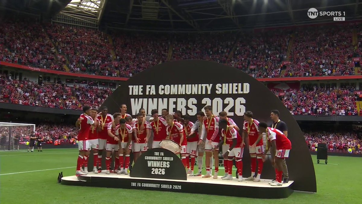 Arsenal start the season with silverware 🏆 The Community Shield belongs to the Gunners! 📺 Watch live on TNT Sports &amp; HBO Max