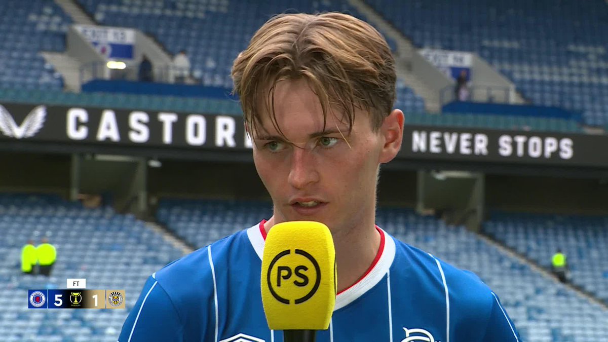 James Penrice speaks with our panel following a sensational debut in Rangers Football Club colours 🔵 "It's been an unbelievable week and it's some way to cap it off!" 🗣️ #PremierSportsCup