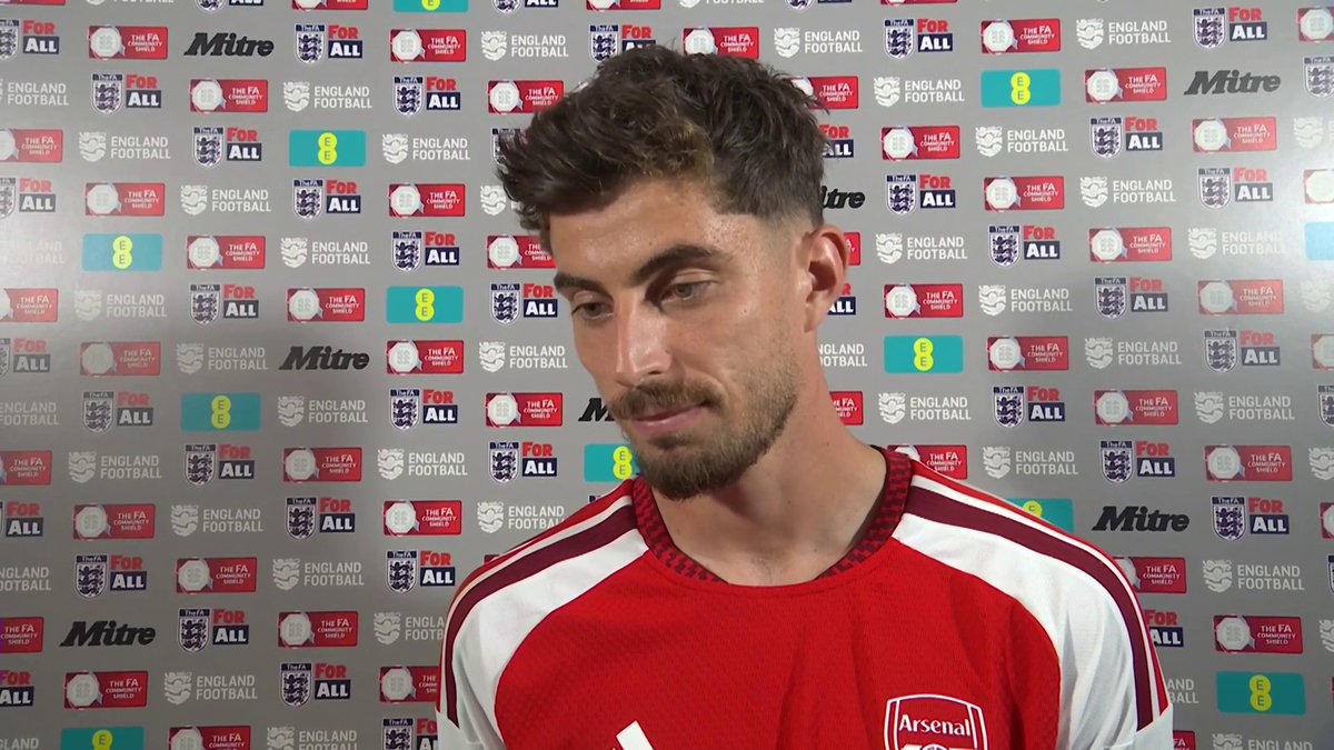 “Winning another trophy is always nice!" 🏆 Kai Havertz reacts to Arsenal beating Man City 👀 🎙️ Jules Breach | 📺 Watch live on TNT Sports &amp; HBO Max