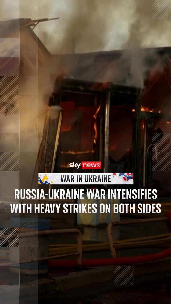 After Russia set parts of Kyiv on fire in missile attacks, Ukraine hit back with one of its largest air attacks of the war. Sky's Ivor Bennett looks at the latest strikes from both sides - and what it means for the conflict ⬇️ Read more: