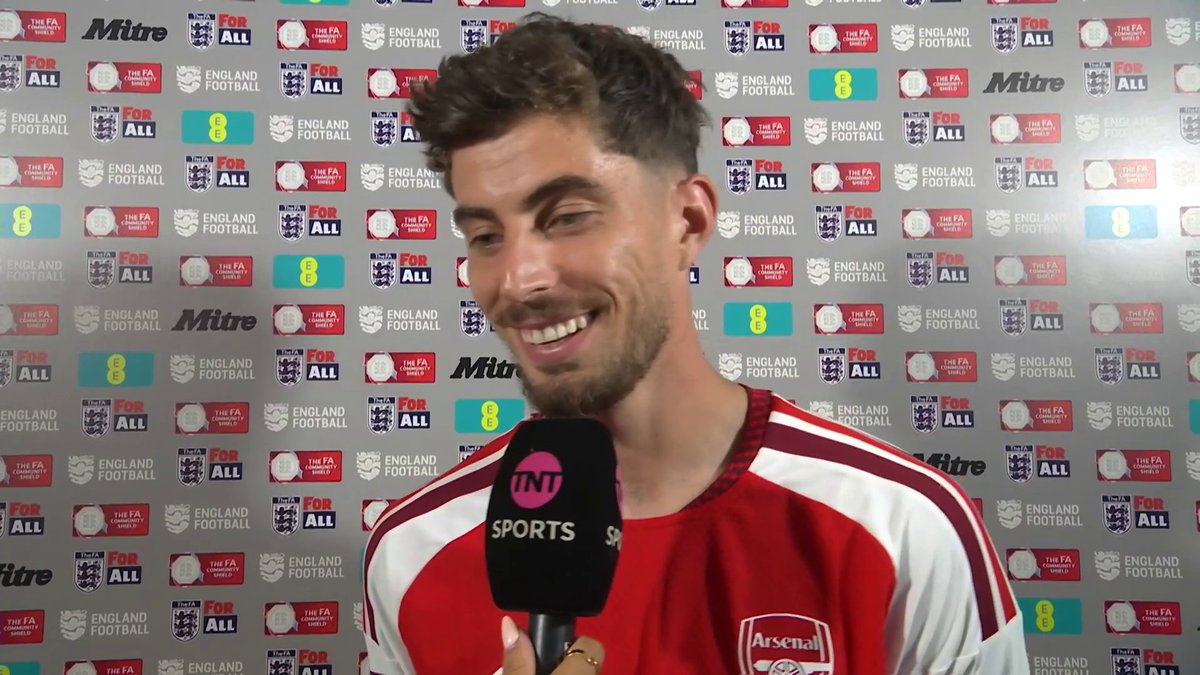 Ben White interrupting Kai Havertz’s post match interview. 🎙️ 🗣️ “It’s always him! It’s always him!” 😂