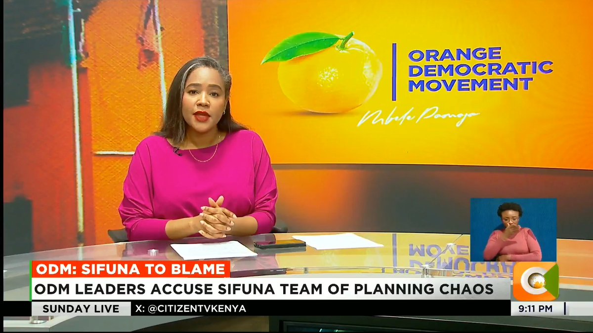 ODM: Sifuna To Blame ODM leaders accuse Sifuna team of planning chaos Wanga, Wandayi accuse Sifuna team of provocation ODM asks leaders to preach peace ahead of 2027 Wandayi: We want peace in our counties #CitizenSundayLive