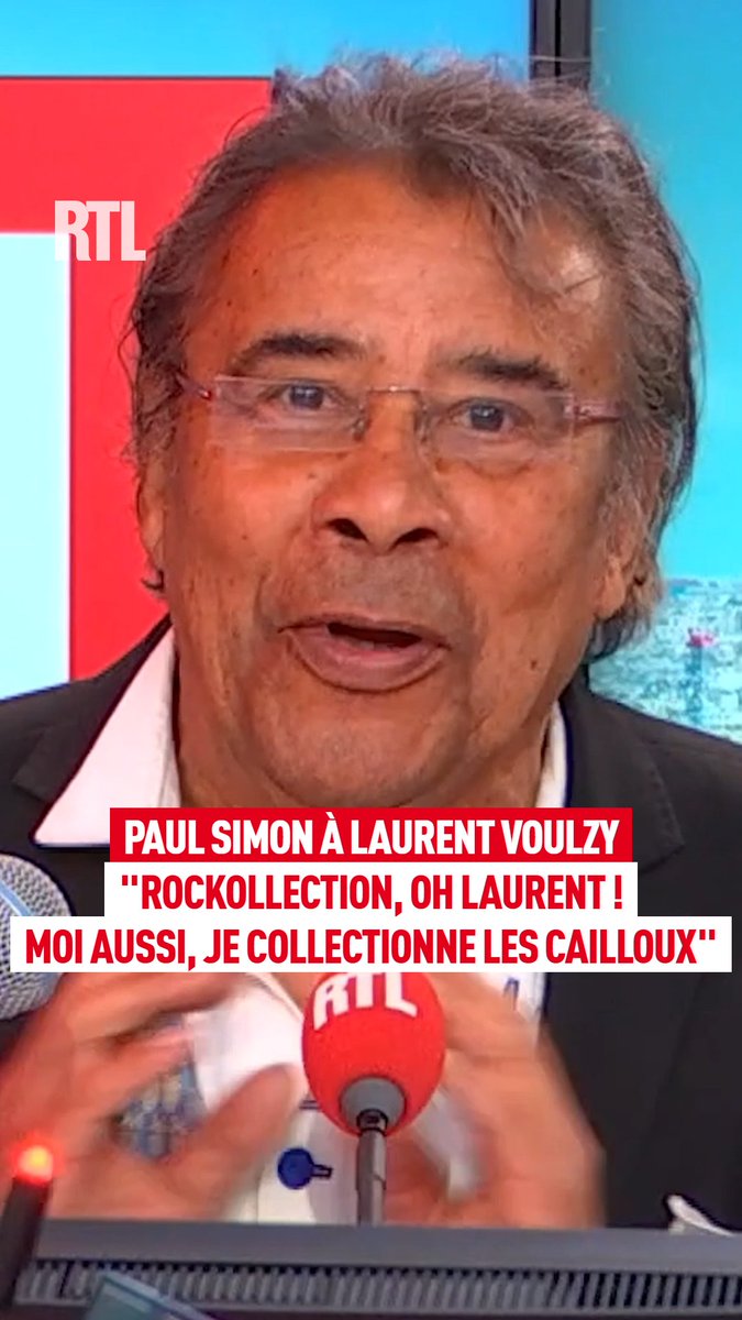 Paul Simon à Laurent Voulzy : Rockollection, oh Laurent ! Moi aussi, je collectionne les cailloux" Laurent Voulzy au micro d'Augustin Trapenard dans « Variétés » sur #RTL