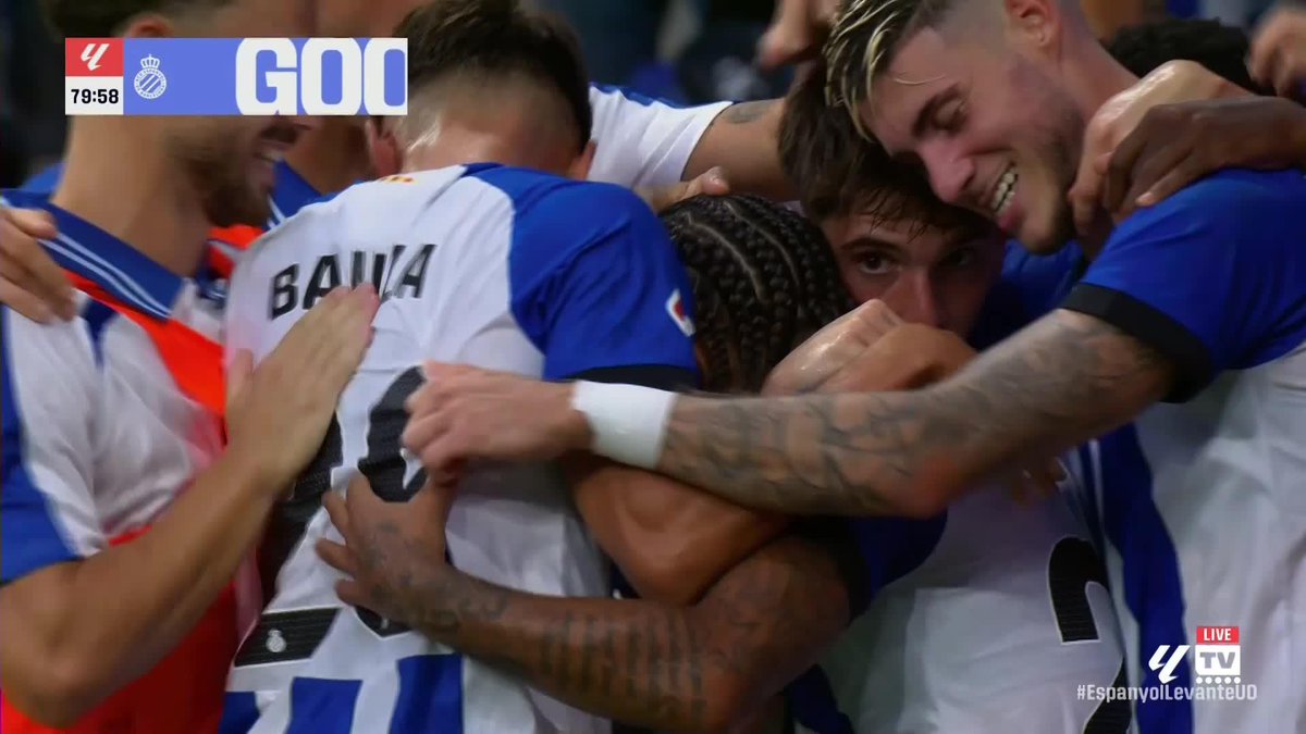 🇪🇸 Now that’s how you celebrate getting off the mark🤸♂️ Tyrhys Dolan wrapped up victory in style for Espanyol tonight in their opening La Liga match of the season. The former #Rovers man scored the third as his side defeated Levante 3-0 #EspanyolLevante