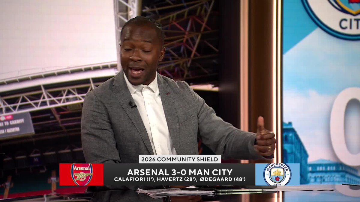 "This Arsenal side looked scary good today." Geoff Shreeves and Michael Lahoud react to the Gunners' 3-0 FA Community Shield victory 🛡️