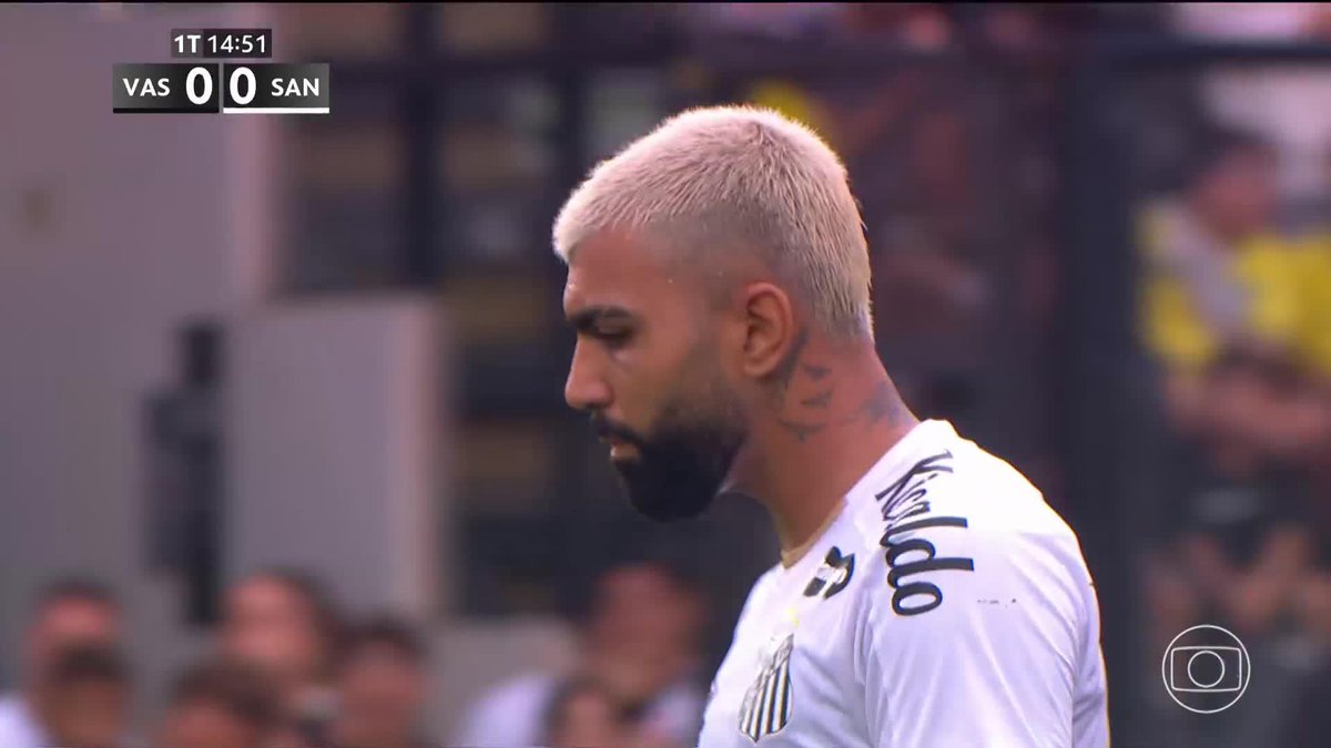 A chance que o Gabigol perdeu contra o Vasco. Era uma chance de 0.49xG (49% de chance de ser gol). 🎥 ge