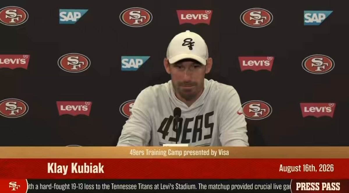 49ers OC Klay Kubiak was asked his thoughts on Brock Purdy being called “The Layer King” “There’s a time and a place. You want the mindset to drive the football and Brock has both tools and Brock is exceptional at whatever layering it is, whether it’s throwing it over zoning defenders, or finding holes in the defense, he’s exceptional at that. You want the mindset as a quarterback 'I’m driving the football', and we remind him of that. He has both tools and so I think the nickname’s funny.“