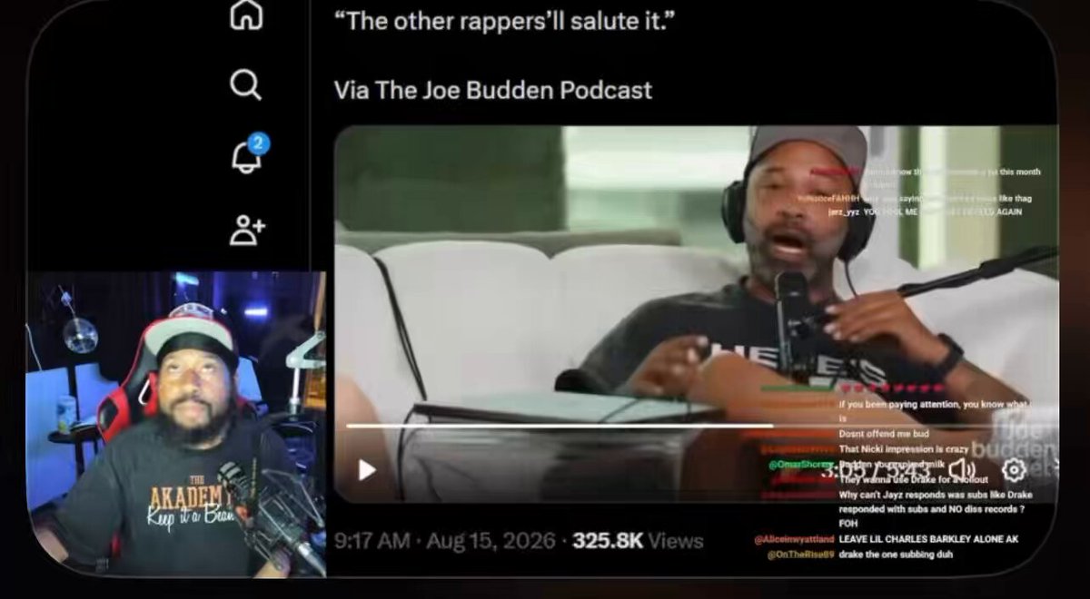 🚨 Akademiks says Drake could OUT-RAP Jay-Z in a battle and STILL lose because Hov would “beat him with Blackness” Ak believes a Drake/Jay battle wouldn’t ultimately be judged on bars, but on culture, identity and who represents hip-hop more. “Drake could rap like his life depended on it, they’re still gonna say you lost.” Ak still calls Drake a “gladiator” who ducks nobody joking, “If Pac wanted it from the grave, he’d give it to that him” But he says if Jay’s rumored album drops within the next 10–15 weeks, Hov should make the first direct move then Drake is on the clock.