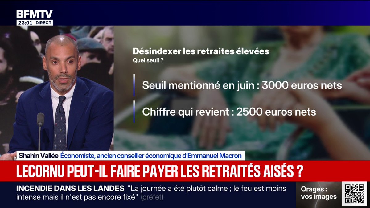 Contribution des retraités aisés: "Il va falloir qu'on remette le débat sur la table", explique Shahin Vallée, ancien conseiller économique d'Emmanuel Macron