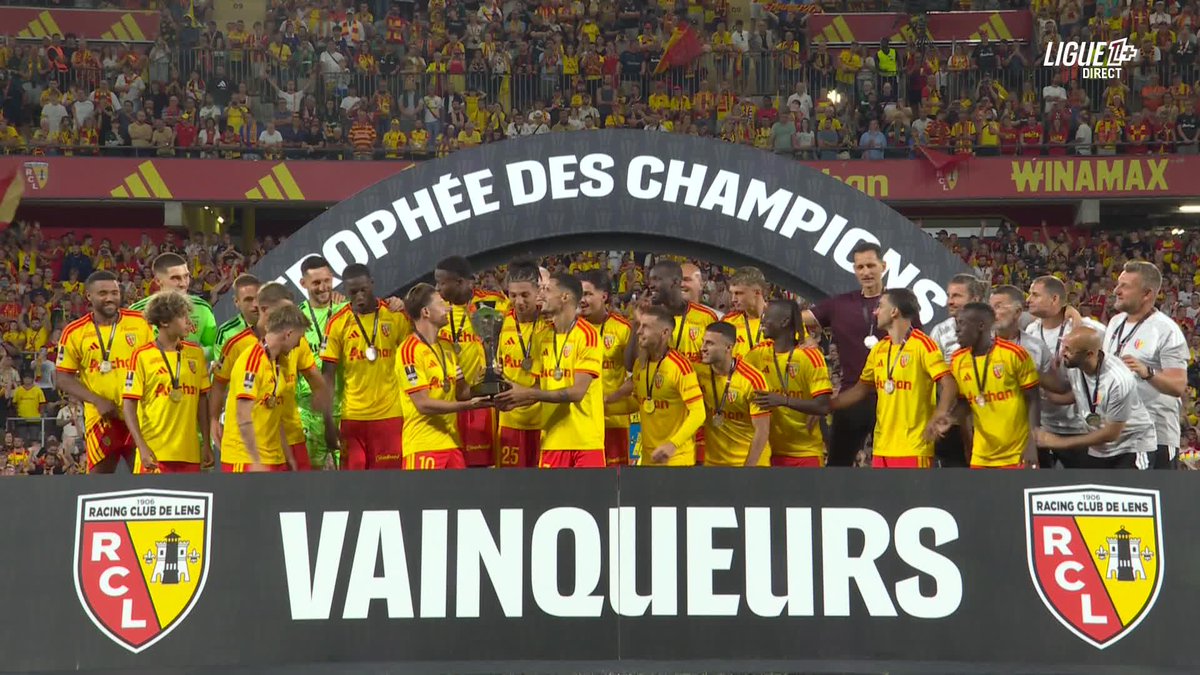 LE Racing Club de Lens EST LE NOUVEAU VAINQUEUR DU TROPHÉE DES CHAMPIONS 🏆 #TropheedesChampions