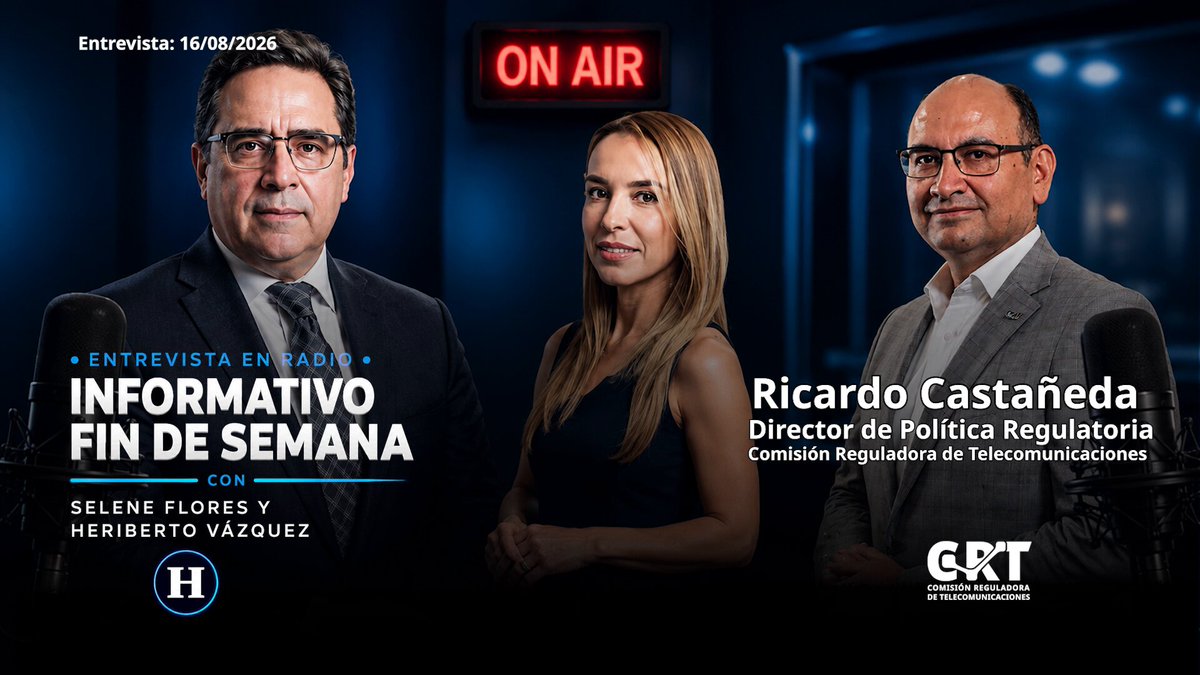 📱 ¿Tu línea telefónica ya está registrada? En entrevista, Ricardo Castañeda, Director de Política Regulatoria de la CRT, explicó el proceso de registro y las fechas para evitar la suspensión. 📅 El próximo plazo vence el 31 de agosto para las líneas con terminación 1. 🎧 Escucha la entrevista completa: