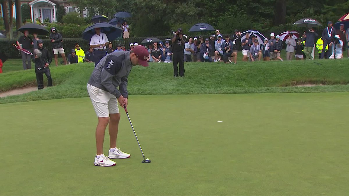 TO WIN THE U.S. AMATEUR! FSU Golf's Jack Whaley finishes it off in style with a birdie!