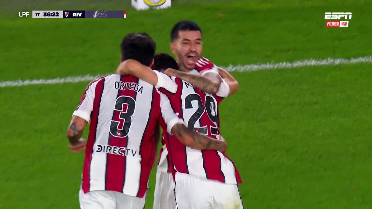 🔥🇦🇷 GONZALO MONTIEL Y EL PRIMER GOL DE RIVER EN EL TORNEO PARA EL 1-0.