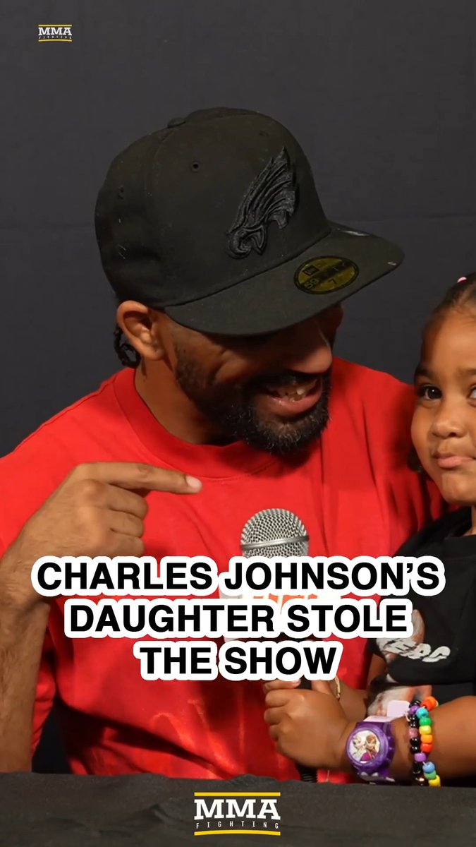 .Charles "InnerG" Johnson's daughter stole the show at his UFC 330 post-fight press conference 😂