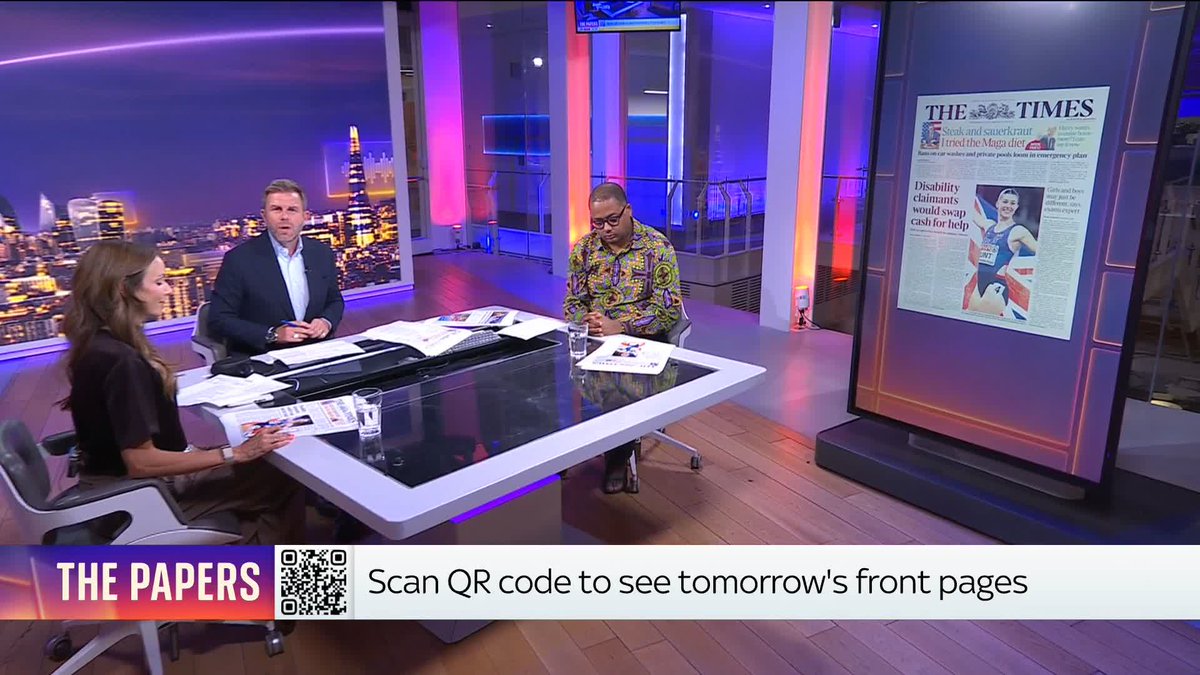 What's on Monday's front pages? 📰 Matt Barbet takes a first look at tomorrow's top stories with The Daily Telegraph's senior political commentator Annabel Denham and The FT's associate editor @StephenKB. #PressPreview: 📺 Sky 501, Virgin 602 & YouTube