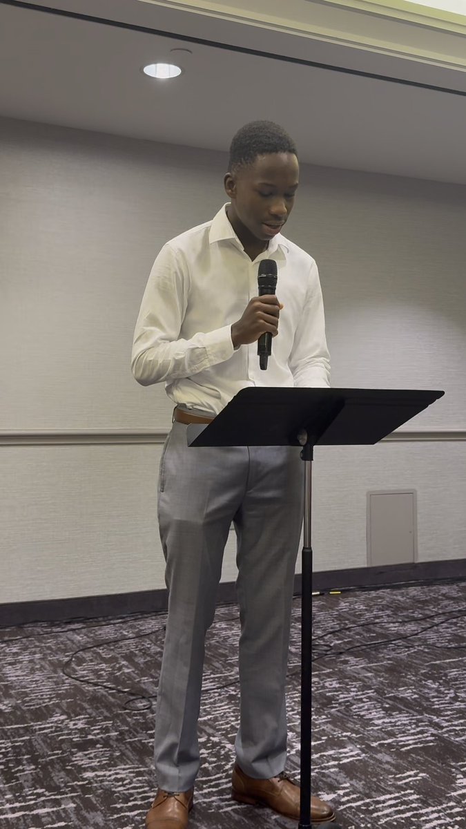 Shadrack Mbogo Kyagulanyi reads Psalms at the NUP Convention in Los Angeles.