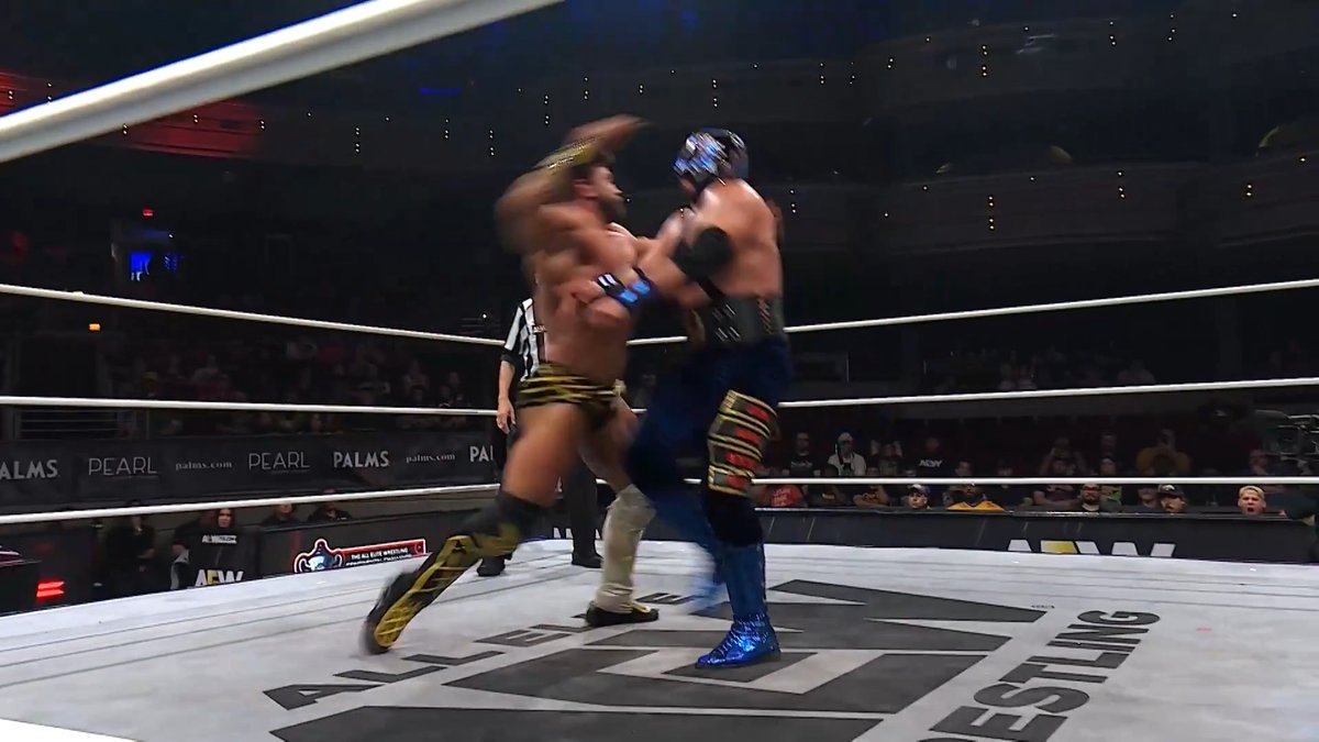 Members of The Invisible Hand Family, @BrianCageGMSI and CMLL World Heavyweight Champion Rey Hechicero, battled it out for the opportunity to move to the second round of the Continental Challenge Cup! Watch the #AEWCollision replay RIGHT NOW on @HBOMax!