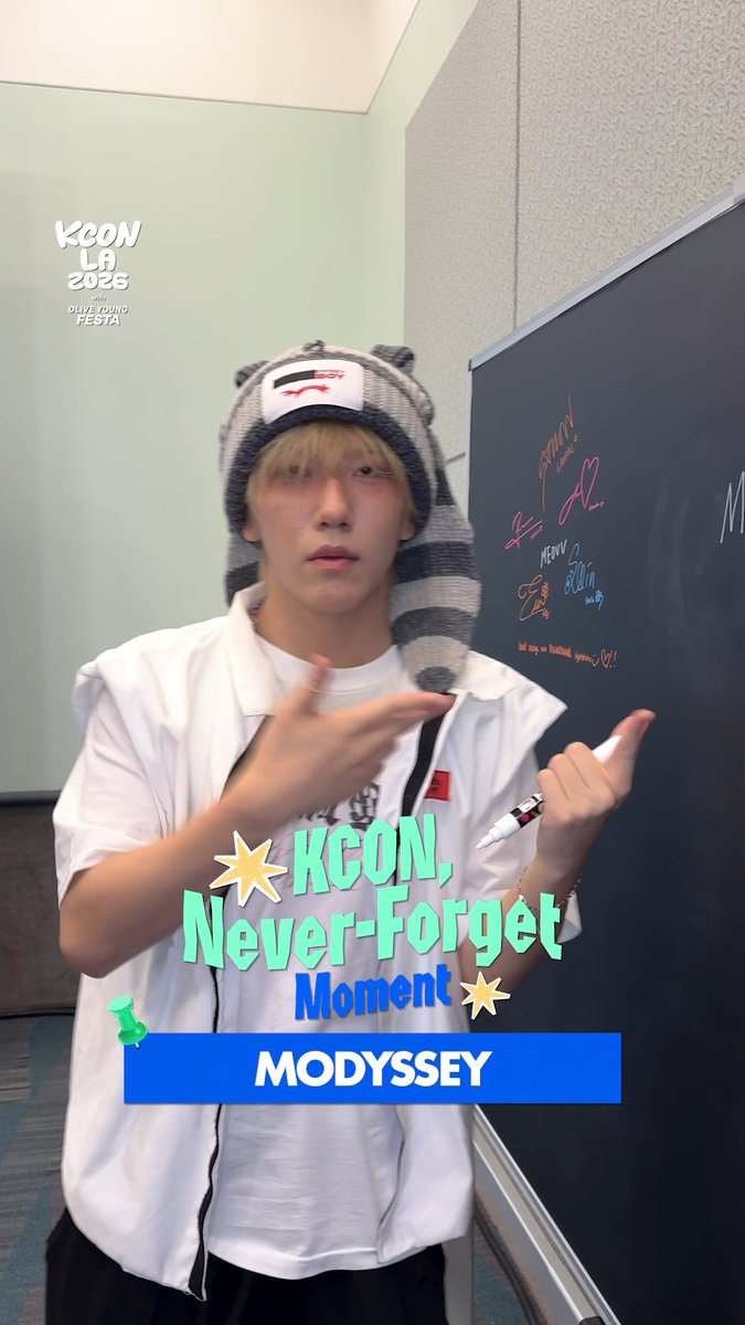 [#KCONLA2026] ✍️ #MODYSSEY Writes a Never-Forget KCON Moment! Watch till the end to see the unforgettable moment shared with KCONer! MODYSSEY - KCON LA 2026 AUG 14-16 Arena, LA Convention Center Let’s #KCON