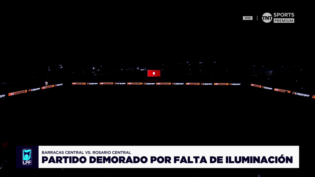 💡 NO HAY LUZ EN EL CHIQUI TAPIA TRICAMPEÓN DEL MUNDO STADIUM Partido demorado entre Barracas Central y Rosario Central 😮💨