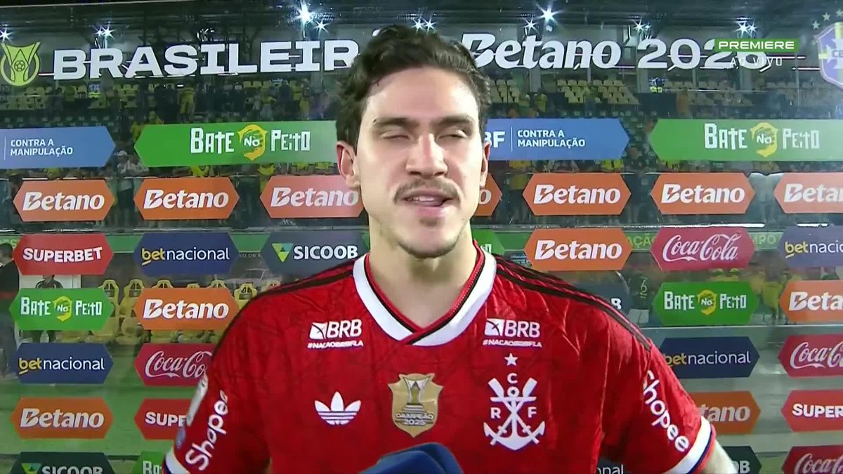 Autor de dois gols, Pedro destacou a importância da vitória contra o Mirassol, de olho no Palmeiras, pelo Brasileirão, e também no Cruzeiro, na Libertadores. #Futebol #Brasileirão #Flamengo