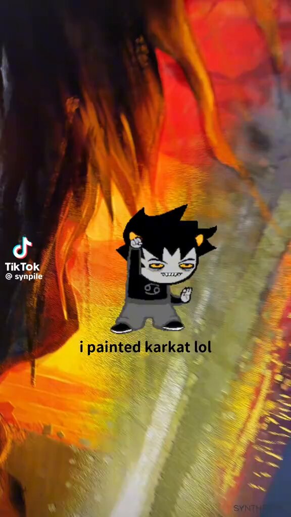 this wonderful creation is exactly how i imagine karkat in my head