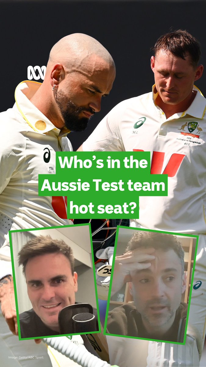 Who is in the Aussie Test team hot seat? Corbin and Ed rank those in most danger of being dropped ahead of the second Test in Mackay. Hear the full ABC Cricket Podcast here: Hear every ball, live and ad-free, on ABC listen: #AUSvBAN
