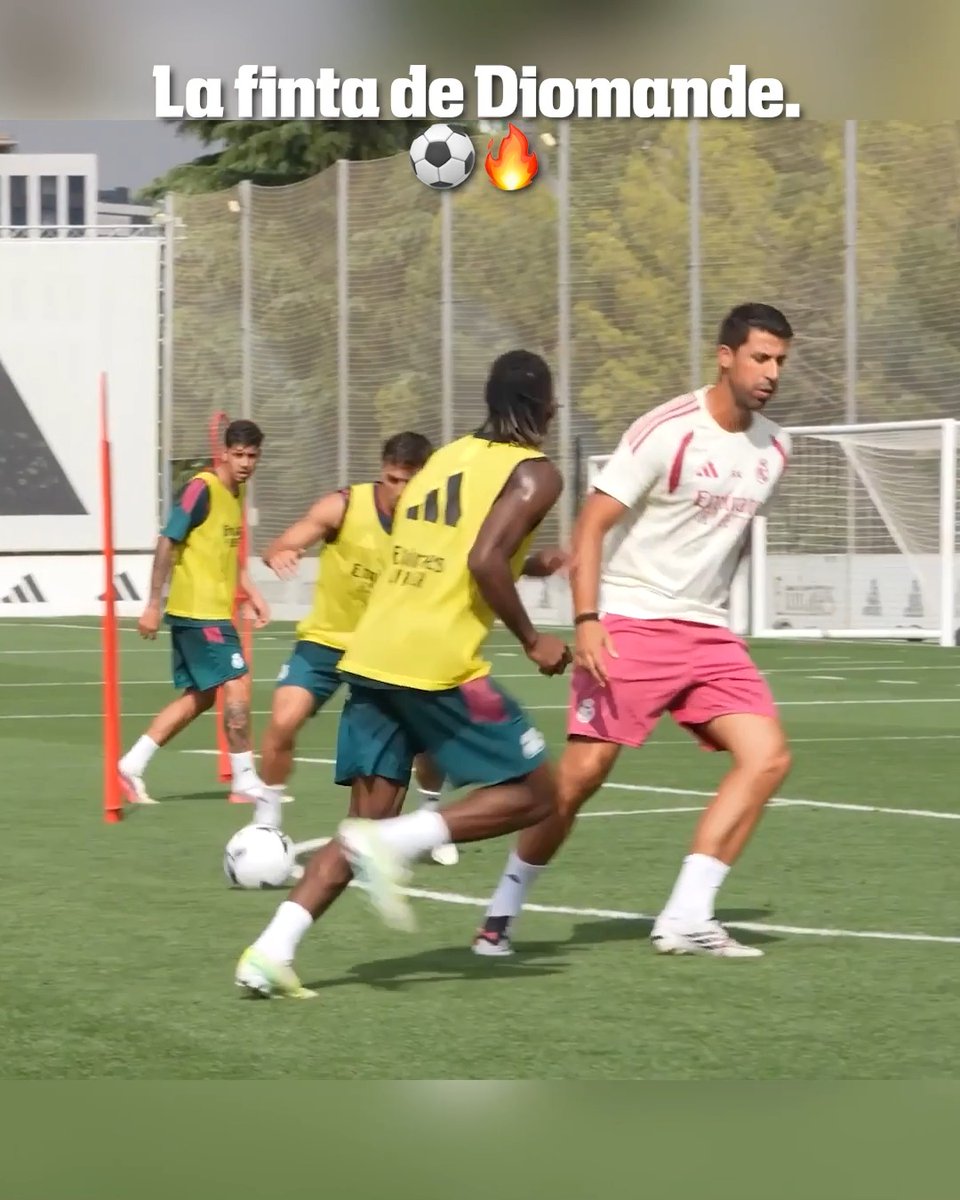 La finta que hizo Diomande para marcar.😮💨⚽️🔥 (Vía @realmadrid/ig)
