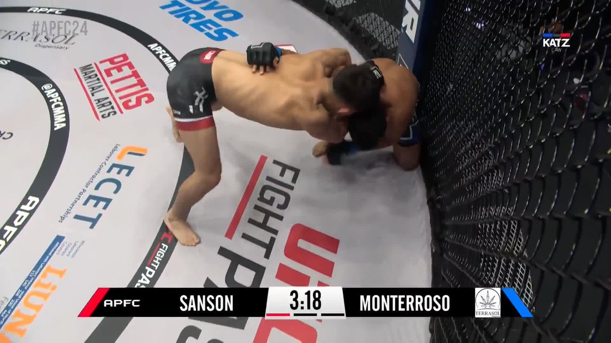IT'S OVER!!! 🚨🚨 Miguel Sanson ends the main event with a first round KNOCKOUT! [ #APFC24 | Live on UFC Fight Pass ]