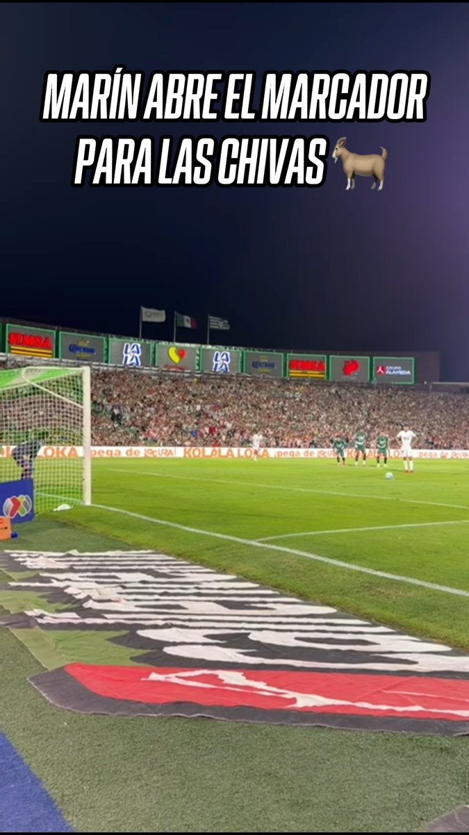 ¡AL FIN CAYÓ EL GOL DE LAS CHIVAS! 🐐🔥 🤩 Ricardo Marín le está dando el triunfo momentáneo a el rebaño, tras un gol desde los once pasos.
