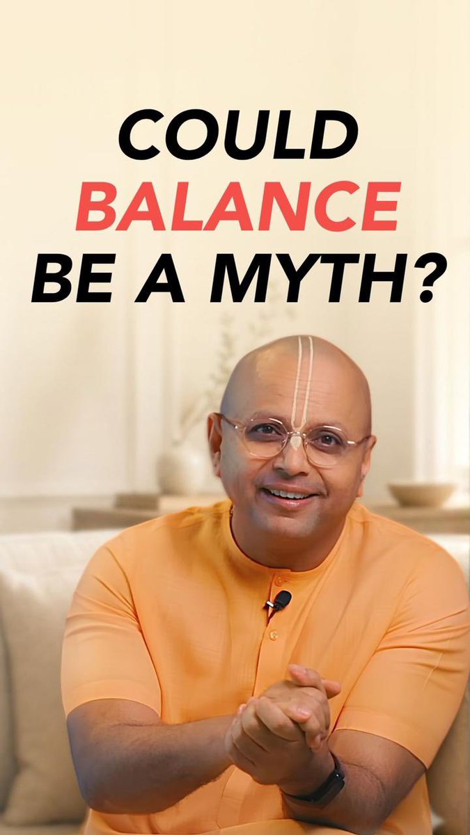 Have you ever wondered if balance in life is actually real? If by balance we mean giving equal time and attention to every aspect of life, every single day… sorry to disappoint, but such a thing probably doesn’t exist. 🙈 True balance isn’t about giving everything equal attention. It’s about knowing what needs our attention most, right now. At certain points, work may need more of us. At others, family. Sometimes our health, relationships, personal growth, or simply ourselves may need to take priority. And yes, that inevitably means something else may have to stay on the back burner for a while. The important thing is not to punish ourselves with guilt for not being able to do justice to everything at the same time. But there’s another side to it too. We need to make sure that what goes on the back burner doesn’t stay there forever. When one priority settles, we consciously return to what we may have neglected. Perhaps that’s what balance really is: Not keeping everything perfectly balanced all the time, but having the awareness to know what needs us now… and the wisdom to know what we need to return to later. Balance is not perfection. Balance is awareness. #Balance #Priorities #Choices #Discipline #Focus #GaurGopalDas #YouCanHaveItAll #LifesAmazingSecrets #TheWayOfTheMonk #Monkify #MonkifyYourLife