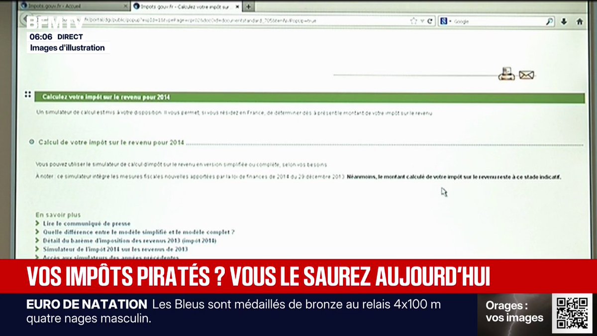 Piratage du site des impôts: les usagers concernés seront informés ce lundi