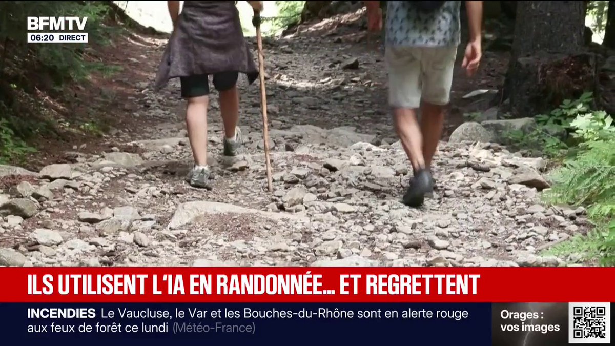 Deux femmes suivent une carte générée par IA en randonnée…et regrettent