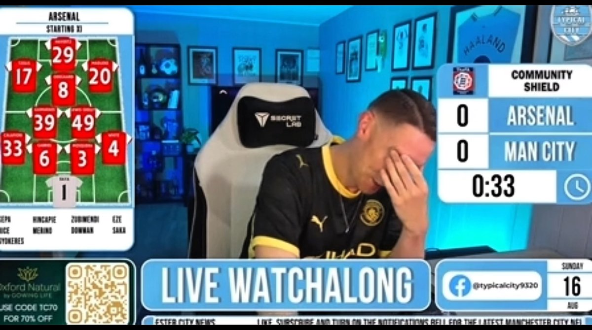 “Arsenal coming forward”….