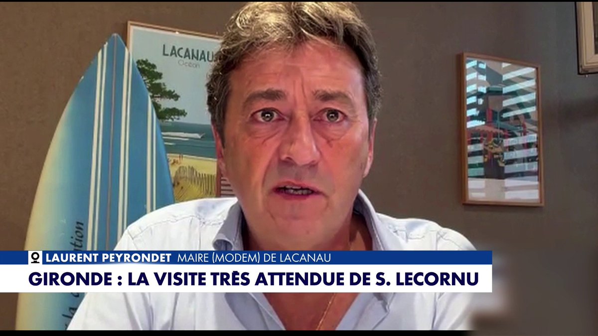Laurent Peyrondet, maire Modem de Lacanau : «Si on ne prend pas des décisions très vite, on va à la catastrophe et on brûlera le massif des landes de Gascogne», dans #LaMatinaleEte Toute l'info est à retrouver sur
