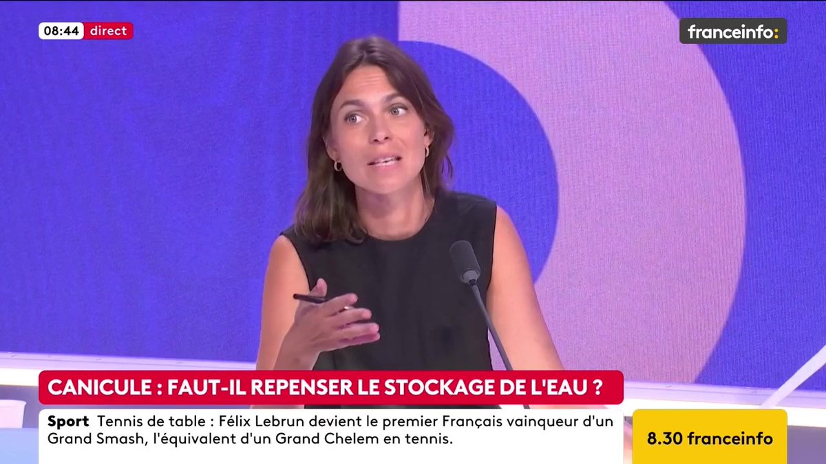 🔴 Canicule : faut-il repenser le stockage de l’eau ? ➡️ "Ces mégabassines naturelles existent et s’appellent les nappes phréatiques […] La mégabassine […] est une appropriation individuelle à des fins de rentabilité économique pour quelques agriculteurs", dit Sandrine Rousseau