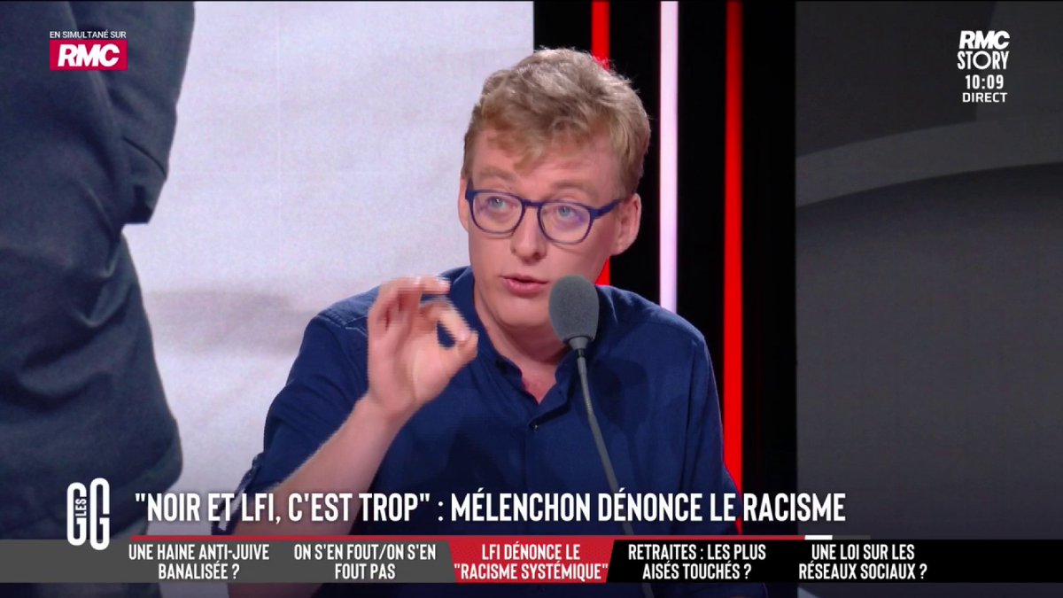 🗣️ Mélenchon dénonce un "racisme systémique" contre Bally Bagayoko et Aly Diouara 🎙️ Antoine Diers : "Jean-Luc Mélenchon est en train de préparer le conflit racial qui minera notre pays. Il est le plus raciste de tous parce qu’il a une vision raciale de tout" #GGRMC