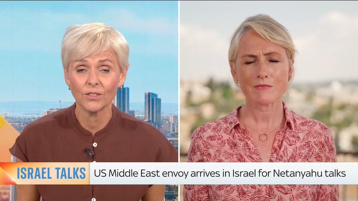 "It is a very critical moment for Benjamin Netanyahu" Sky's Diana Magnay has the latest as Trump's envoy Jared Kushner met Hamas leader Khalil al Hayya in a bid to make progress on the Gaza ceasefire plan rejected by Israel. Kushner is set to meet Netanyahu today.