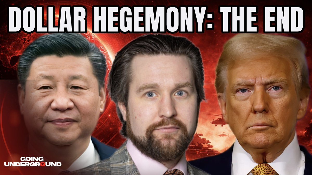 🚨NEW EPISODE OF GOING UNDERGROUND⚡️ Iran War: Trump’s Oil Market Manipulation & The Breakdown of US Dollar Hegemony (Philip Pilkington) How has Donald Trump and the US mainstream media manipulated the oil markets to keep energy prices artificially suppressed? How has the war on Iran accelerated the end of US dollar hegemony and the rise of multipolarity? What deal was struck with China🇨🇳 to save the world from a catastrophic oil shock? All this and more on this episode of Going Underground with Philip Pilkington