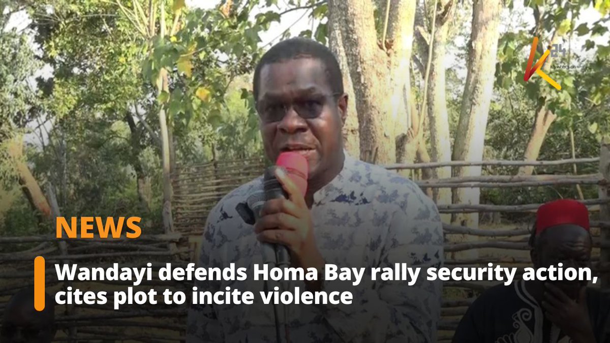 Wandayi defends Homa Bay rally security action, cites plot to incite violence