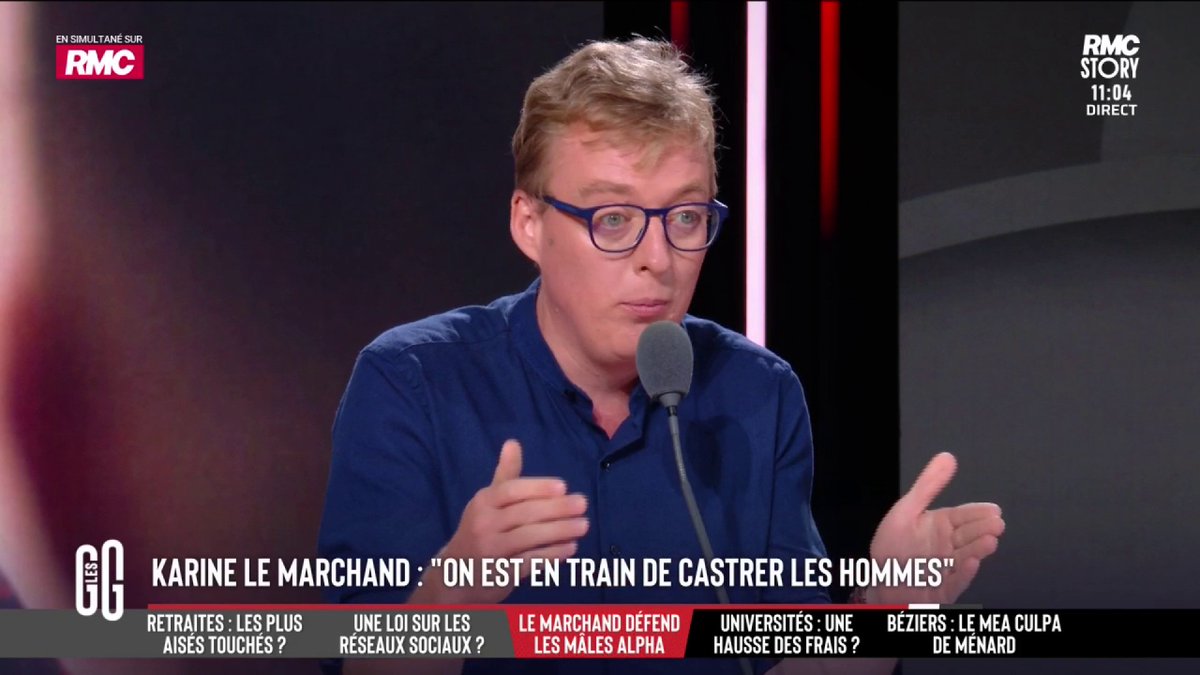 🎙️ Karine Le Marchand : "On est en train de castrer les hommes" 🗣️ Antoine Diers : "Je suis d’accord avec Karine Le Marchand. J’apprécie une femme quand elle est féminine et qu’elle me laisse être un homme" #GGRMC