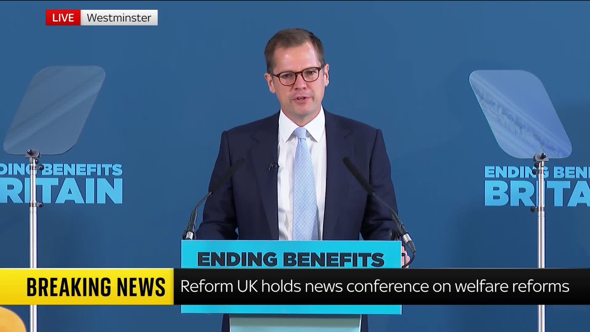 "The British taxpayer is acting as the welfare state for the world" Reform UK's treasury spokesman Robert Jenrick declares the party's plan will "restore fairness" and will slash the bill by £50bn if they win the next election. 📺 Sky 501, Virgin 602