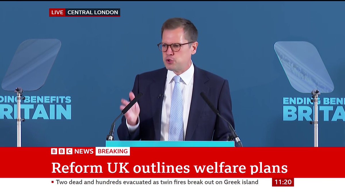 "If people who are capable of work refuse, then they'll get nothing, that's fair" Reform UK's Robert Jenrick outlines the party's plans for welfare and claims the existing benefits system is a "national crisis"