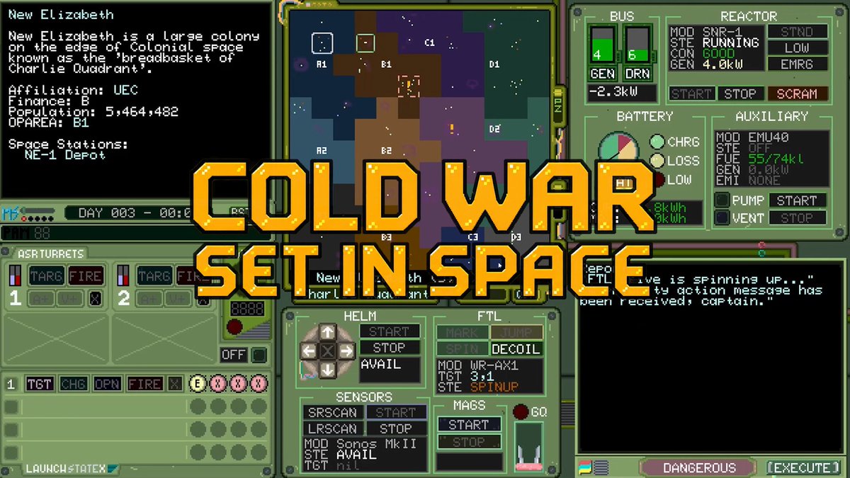 The countdown has begun. Take command of a nuclear-powered Cold War corvette among the stars when Deck & Conn launches on September 1, 2026. Read coded orders. Track unidentified contacts. Manage power, weapons, and crew. Make the decisions that could determine the fate of your ship - and perhaps the war itself. Watch the new release date teaser and wishlist Deck & Conn on Steam now: