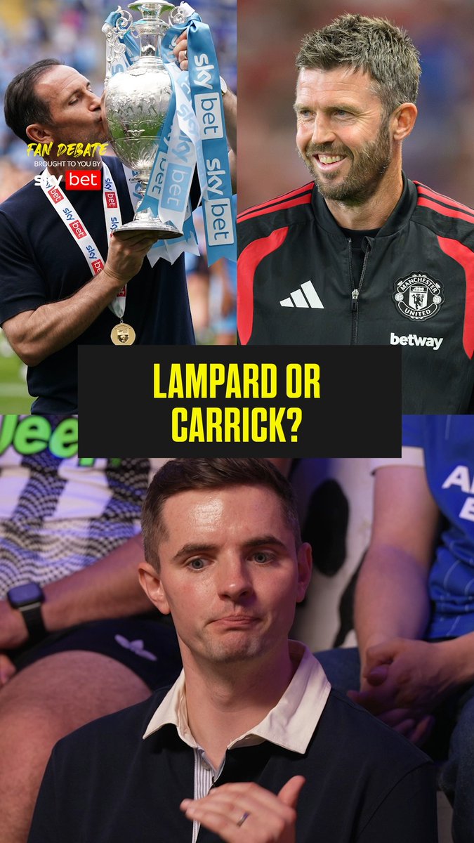 "Coventry come into this season with a better manager than Man United!" 😳 Frank Lampard or Michael Carrick... who’s had the better managerial career so far? 👀