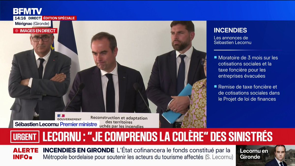 Lecornu trouve que ce n’est pas grave s’il a esquivé les habitants du Porge parce qu’il a rencontré les CRS Zéro vanne