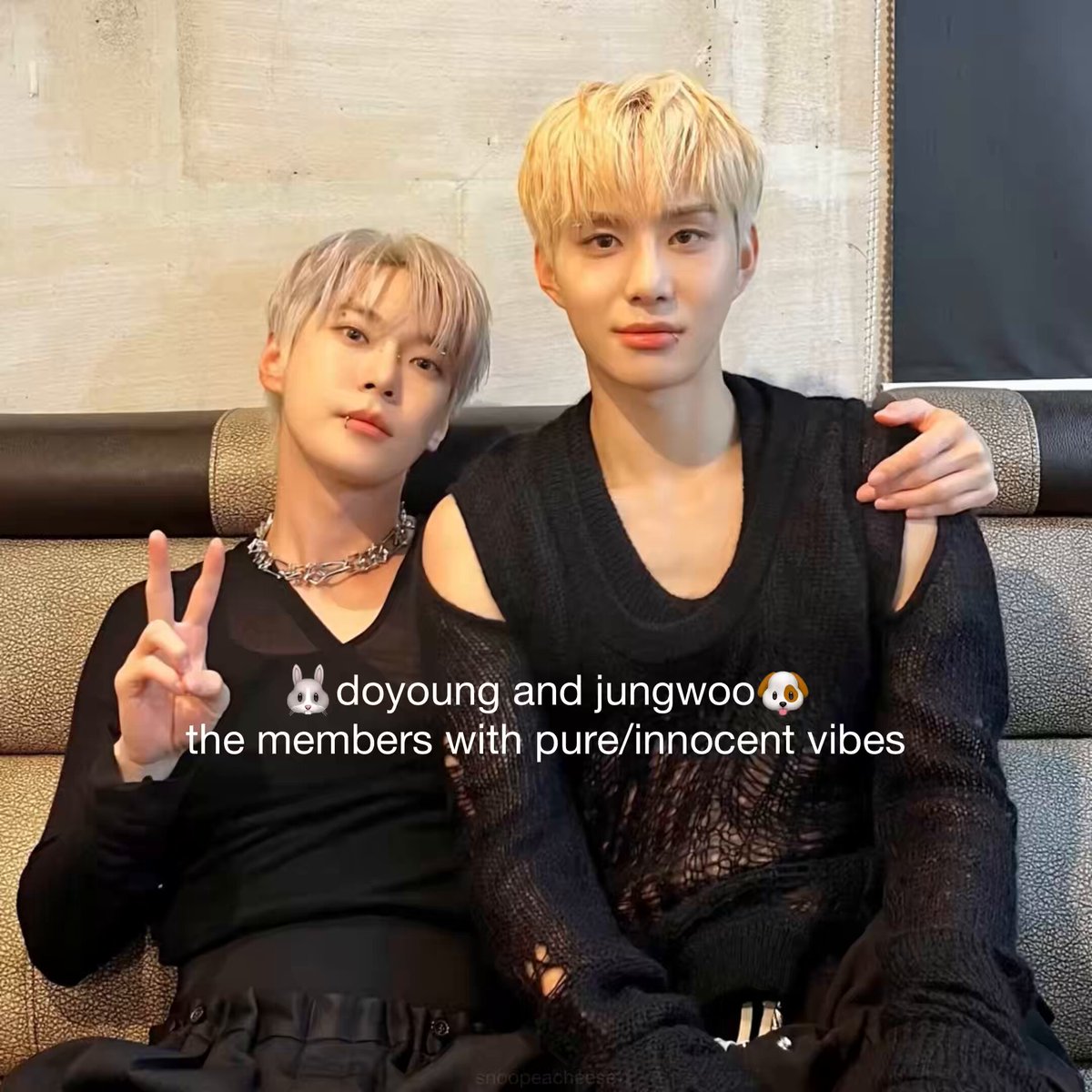 jungwoo and doyoung: in charge of ilichil’s pure and innocent vibes 🐰🐶✨ 청순의 아이콘 사부작즈 보고싶다 🥹🥹🫂🫂🤍