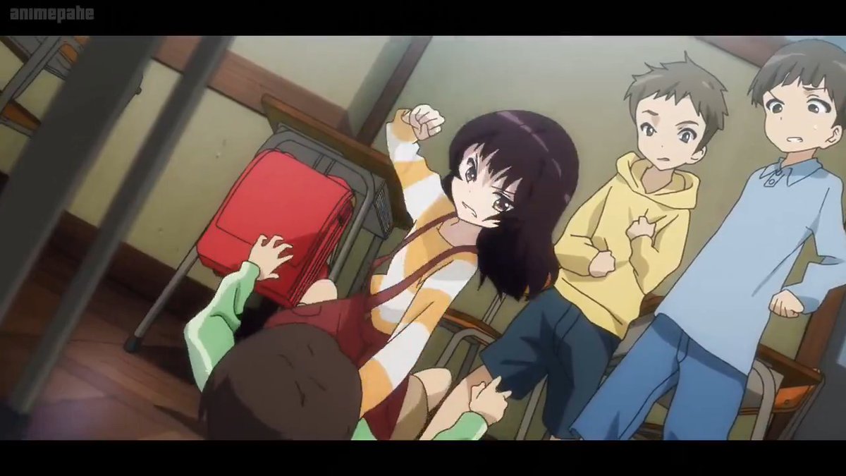 "Anime is for kids." ​Meanwhile, anime tackles mature, controversial topics like this. ​If watching this makes you uncomfortable, good. That is the point, because in the real world, girls actually go through this. ​While Hollywood and Netflix cower behind safe bets, anime goes out of its way to confront these issues. ​Anime is a medium, not a genre.