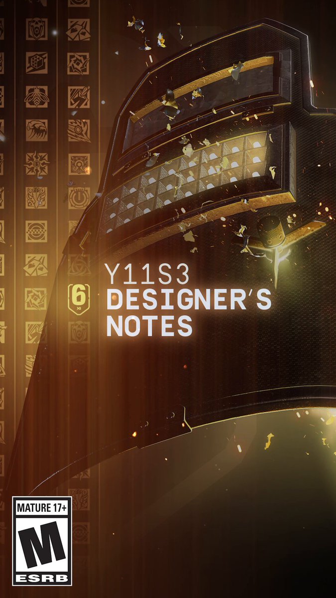 🔥 Y11S3 DESIGNER'S NOTES 🔥 😈 Dokkaebi: Jegeo Payload Interruptible 💥 Kali: MULTIPLE Buffs &amp; Scope Updates 🕸️ SMG-12: Damage + Mag Reduced 🎯 MK 14 EBR Adjusted 🎯 AR-15.50 Adjusted ✅ And more changes here ⬇️ 📚 Read them here 🔗