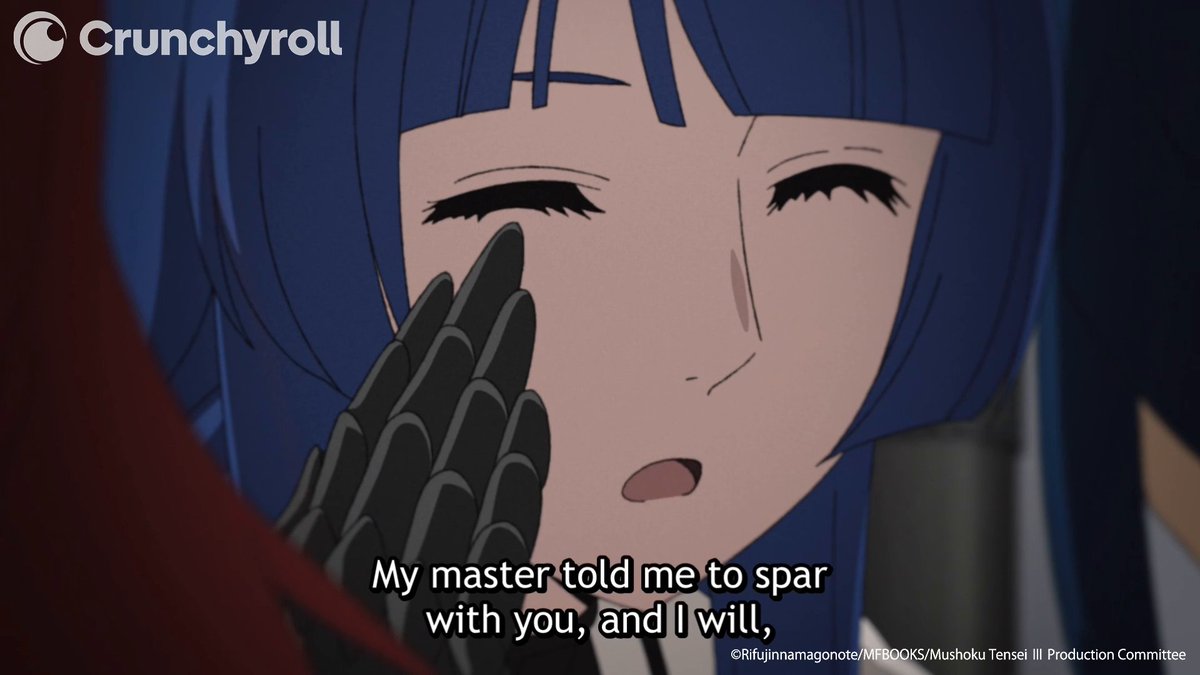 "She’s like a wild beast." (via Mushoku Tensei: Jobless Reincarnation Season 3)